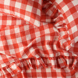 SHIPS SEPTEMBER - Cherry Gingham Fitted Sheet