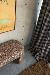 Licorice Gingham Linen Curtain