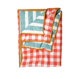 SHIPS JULY - Cherry/ Emerald Double Sided Quilt