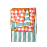 SHIPS JULY - Cherry/ Emerald Double Sided Quilt
