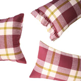 SHIPS SEPTEMBER - Plum Check Pillowcase Sets