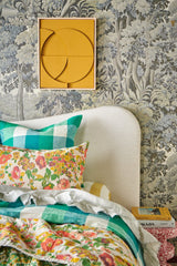 Pinstripe Ruffle Flat Sheet