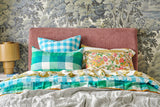 SHIPS JULY - Kelp Stripe Ruffle Flat Sheet