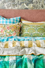 SHIPS MID NOVEMBER - Apple Check/Pinstripe Double Sided Quilt