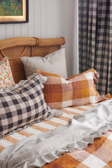 Pinstripe Ruffle Flat Sheet