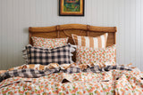 Turmeric Stripe Ruffle Flat Sheet