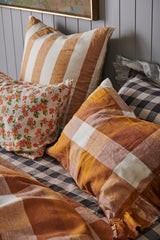 Licorice Gingham Fitted Sheet