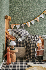 Licorice Gingham Fitted Sheet