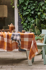 SHIPS APRIL - Biscuit Check Linen