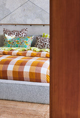 SHIPS APRIL - Biscuit Check Duvet Cover