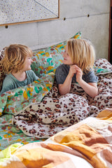 SHIPS APRIL - Biscuit Check Duvet Cover