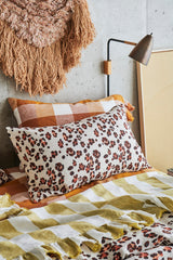 SHIPS JULY - Kelp Stripe Ruffle Flat Sheet
