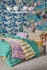 SHIPS MID NOVEMBER - Havana Gingham Flat Sheet