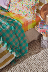 SHIPS MID NOVEMBER - Havana Gingham Flat Sheet
