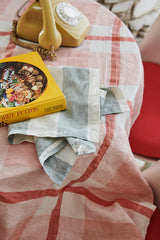 SHIPS APRIL - Floss Check Linen Napery