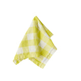 SHIPS APRIL - Limoncello Gingham Linen Tablecloth