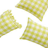 Limoncello Gingham Pillowcase Sets