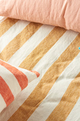 Turmeric Stripe Fitted Sheet