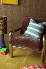 SHIPS JULY - Emerald Stripe Cushion