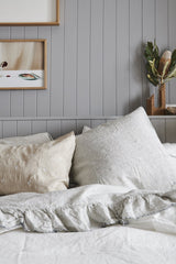 Pinstripe Ruffle Flat Sheet