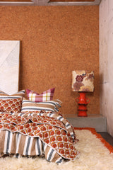 SHIPS MID NOVEMBER - Taupe Stripe Duvet Cover