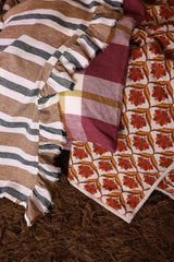 SHIPS SEPTEMBER - Plum Check Duvet Cover