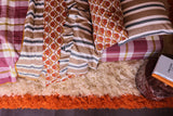 SHIPS SEPTEMBER - Plum Check Fitted Sheet
