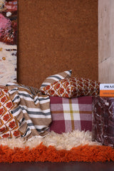 SHIPS SEPTEMBER - Plum Check Fitted Sheet
