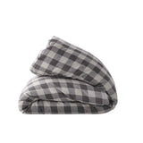 Licorice Gingham Duvet Cover