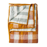 SHIPS JULY - Biscuit/Fog Double Sided Quilt
