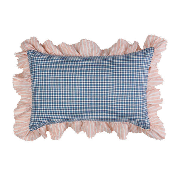 SHIPS SEPTEMBER - Cefalù Check Full Ruffle Pillowcase Set