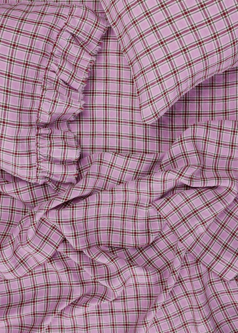 SHIPS SEPTEMBER - Marmelatta Check Flat Sheet