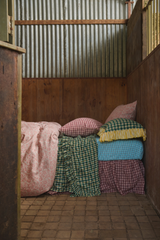 NEW - Banksia Check Flat Sheet