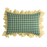NEW - Banksia Check Full Ruffle Pillowcase Set