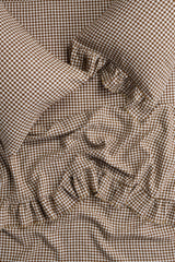 NEW - Gumnut Gingham Flat Sheet