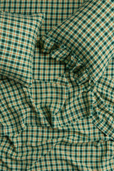 NEW - Banksia Check Flat Sheet
