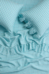 NEW - Fairywren Check Flat Sheet