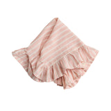 Pesca Stripe Napkin with Ruffle
