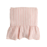 Pesca Stripe Tablecloth With Ruffle