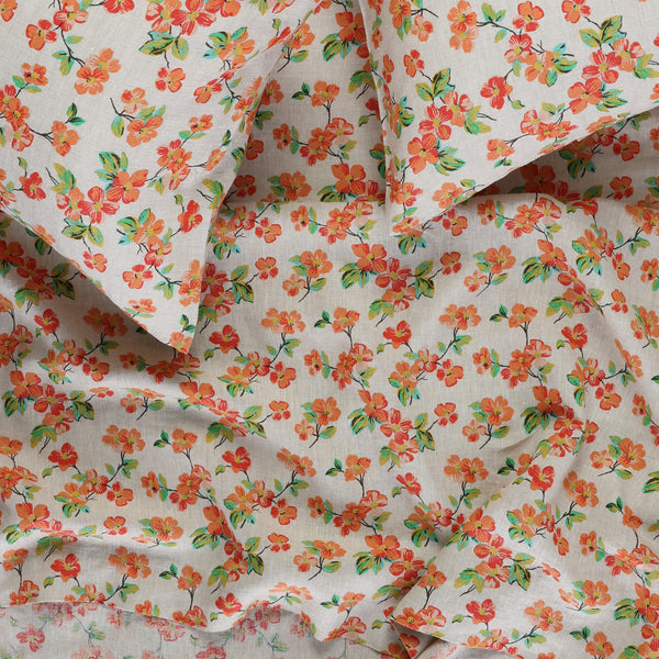 NEW - Elma Floral Flat Sheet