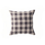 SHIPS SEPTEMBER - Licorice Gingham Cushion