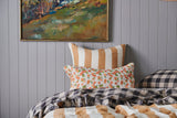 SHIPS SEPTEMBER - Licorice Gingham Ruffle Flat Sheet