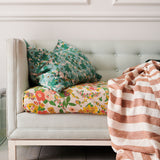 SHIPS MID NOVEMBER - Tobacco Stripe Flat Sheet