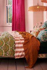 SHIPS JULY - Tobacco Stripe Duvet Cover