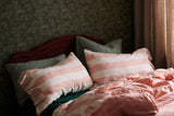 SHIPS JULY - Blush Stripe Flat Sheet