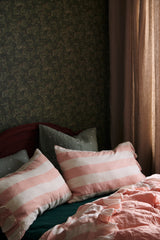 SHIPS JULY - Blush Stripe Flat Sheet