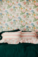 SHIPS JULY - Blush Stripe Flat Sheet