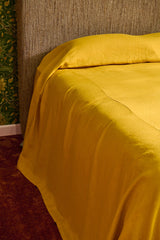 SHIPS LATE OCTOBER - Saffron Heavyweight Linen Bedcover