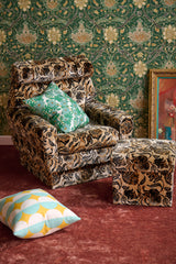 Vintage Armchair and Footstool