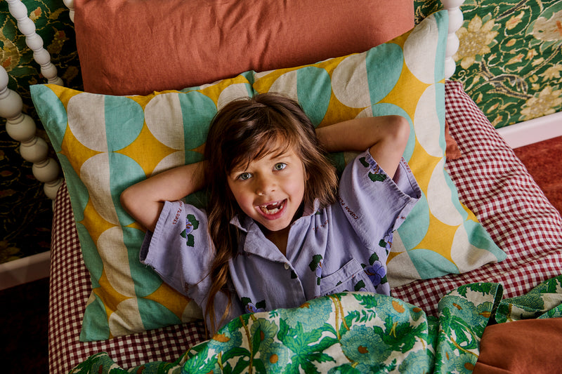 SHIPS LATE OCTOBER - Mulberry Gingham Fitted Sheet